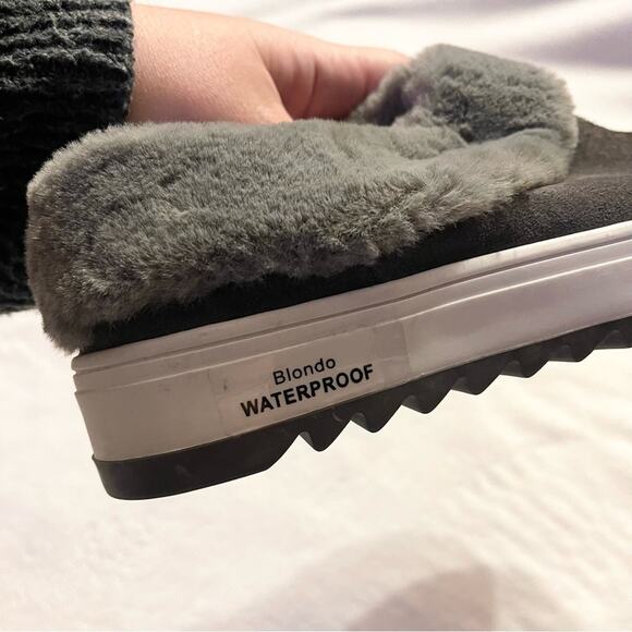 NWOT Blondo Waterproof Faux Fur Lined Slide In Slipper Size 5.5 - Picture 10 of 14